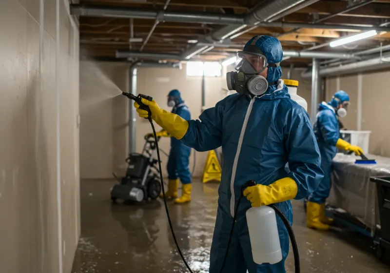 Basement Sanitization and Antimicrobial Treatment process in Crofton, MD